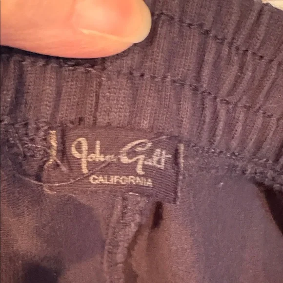 John Galt Navy Track Pants with White Stripes - Picture 3 of 3